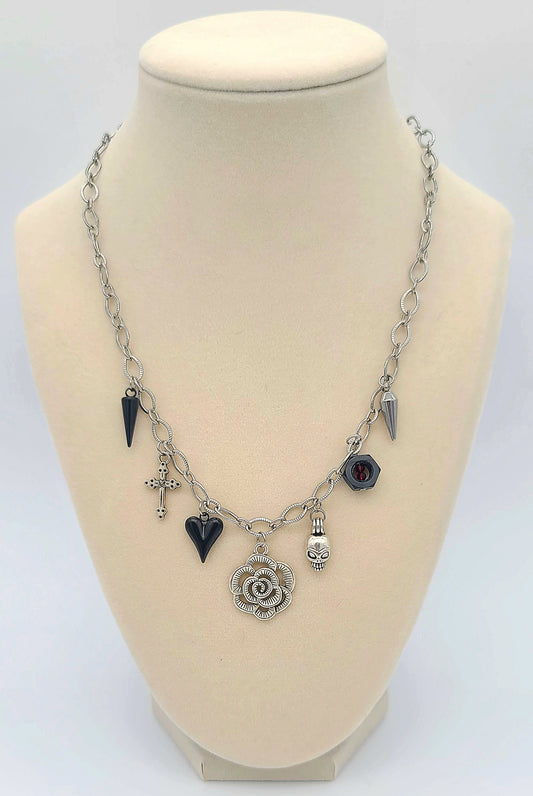 The Hexed Rose Gothic Necklace Style 2