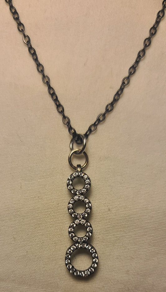Four Circle Pendant Stainless Steel Handmade Necklace