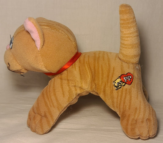Vintage 1980s Tonka Pound Puppies Pur-r-ries – Blue-Eyed Orange Tabby Kitten Plush