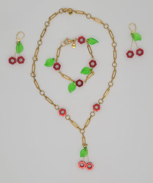 Cherry Pop Hex Nut Trio