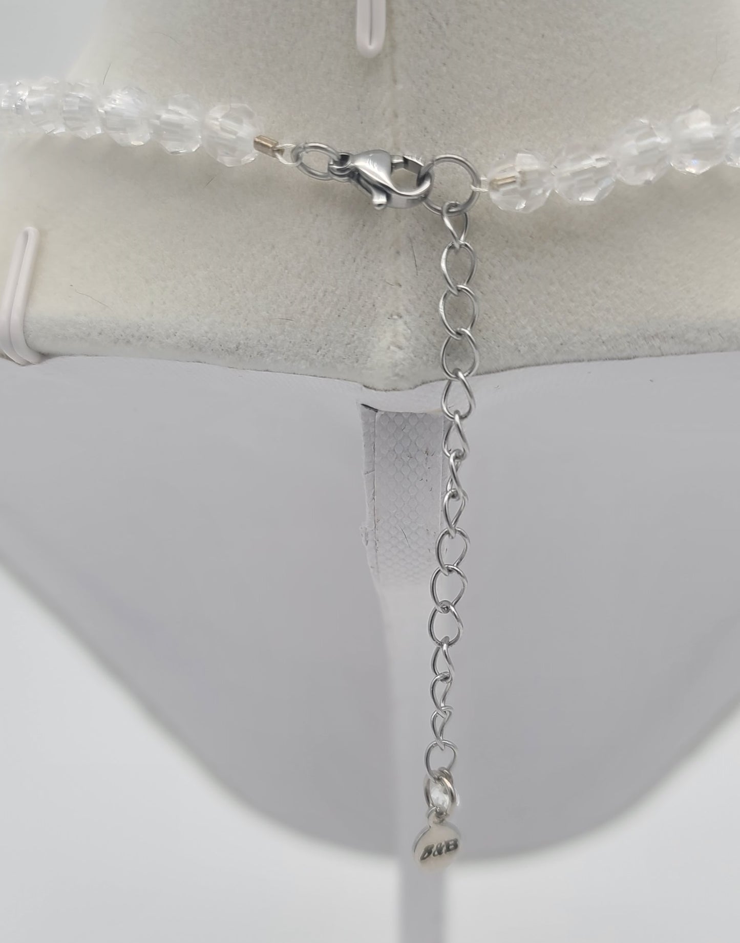 Monochrome Bloom Porcelain Floral Jewelry Set