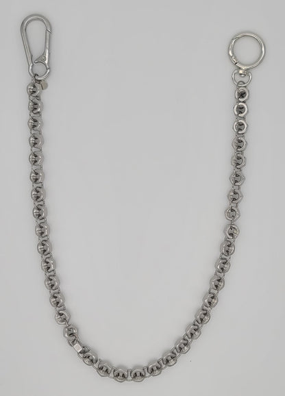Hex Forged Stainless Steel Hex Nut Wallet Chain 22"