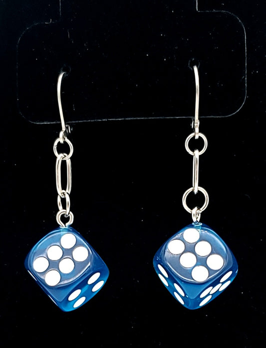 Bolt n' Roll Leverback Dice Earrings