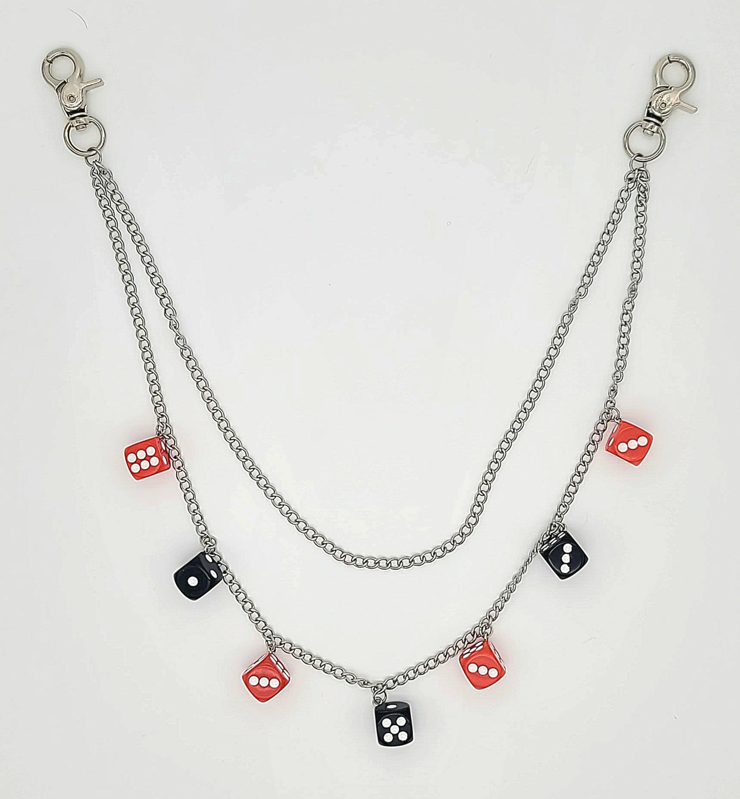 Bolt n' Roll 2 Tier Dice Wallet Chain Stainless Steel