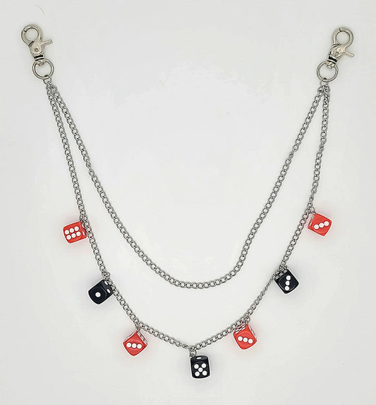 Bolt n' Roll 2 Tier Dice Wallet Chain Stainless Steel