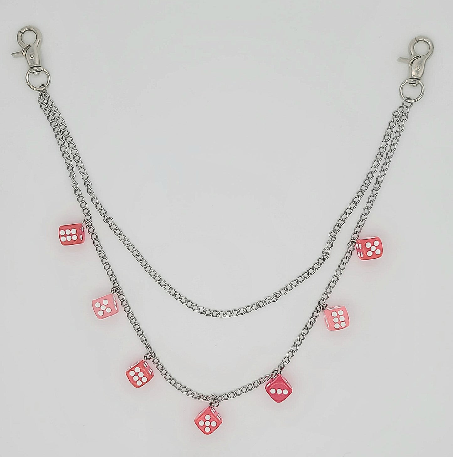 Bolt n' Roll 2 Tier Dice Wallet Chain Stainless Steel