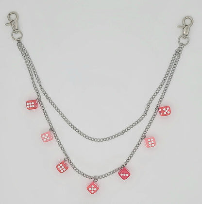 Bolt n' Roll 2 Tier Dice Wallet Chain Stainless Steel