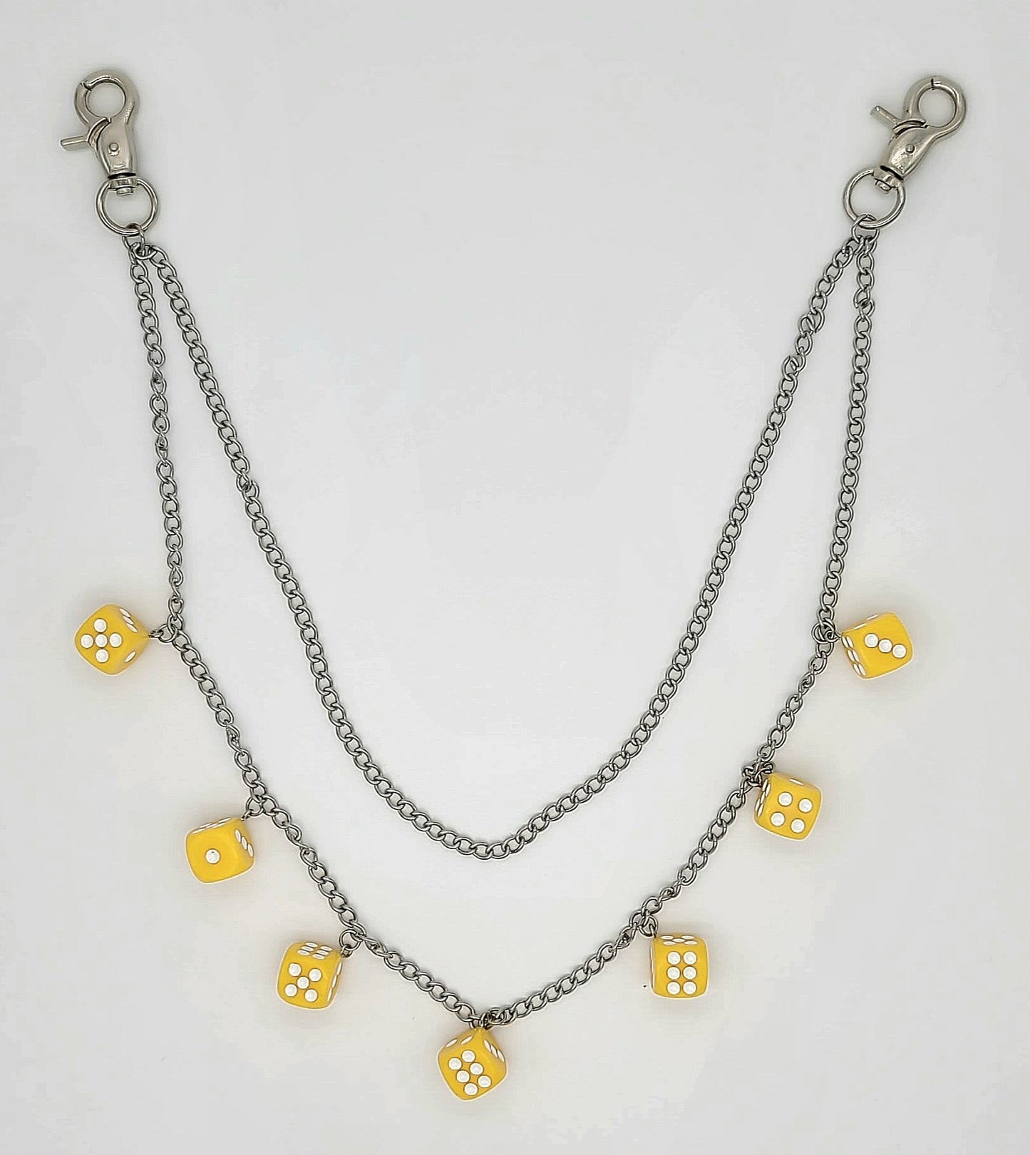 Bolt n' Roll 2 Tier Dice Wallet Chain Stainless Steel