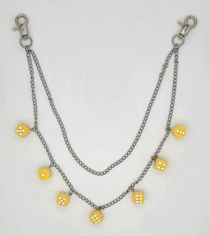 Bolt n' Roll 2 Tier Dice Wallet Chain Stainless Steel