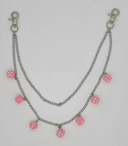 Bolt n' Roll 2 Tier Dice Wallet Chain Stainless Steel