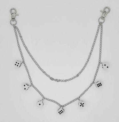 Bolt n' Roll 2 Tier Dice Wallet Chain Stainless Steel