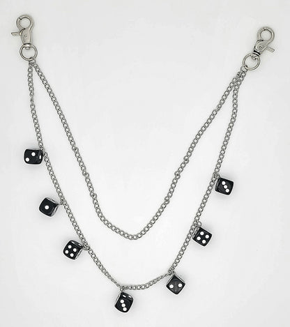 Bolt n' Roll 2 Tier Dice Wallet Chain Stainless Steel