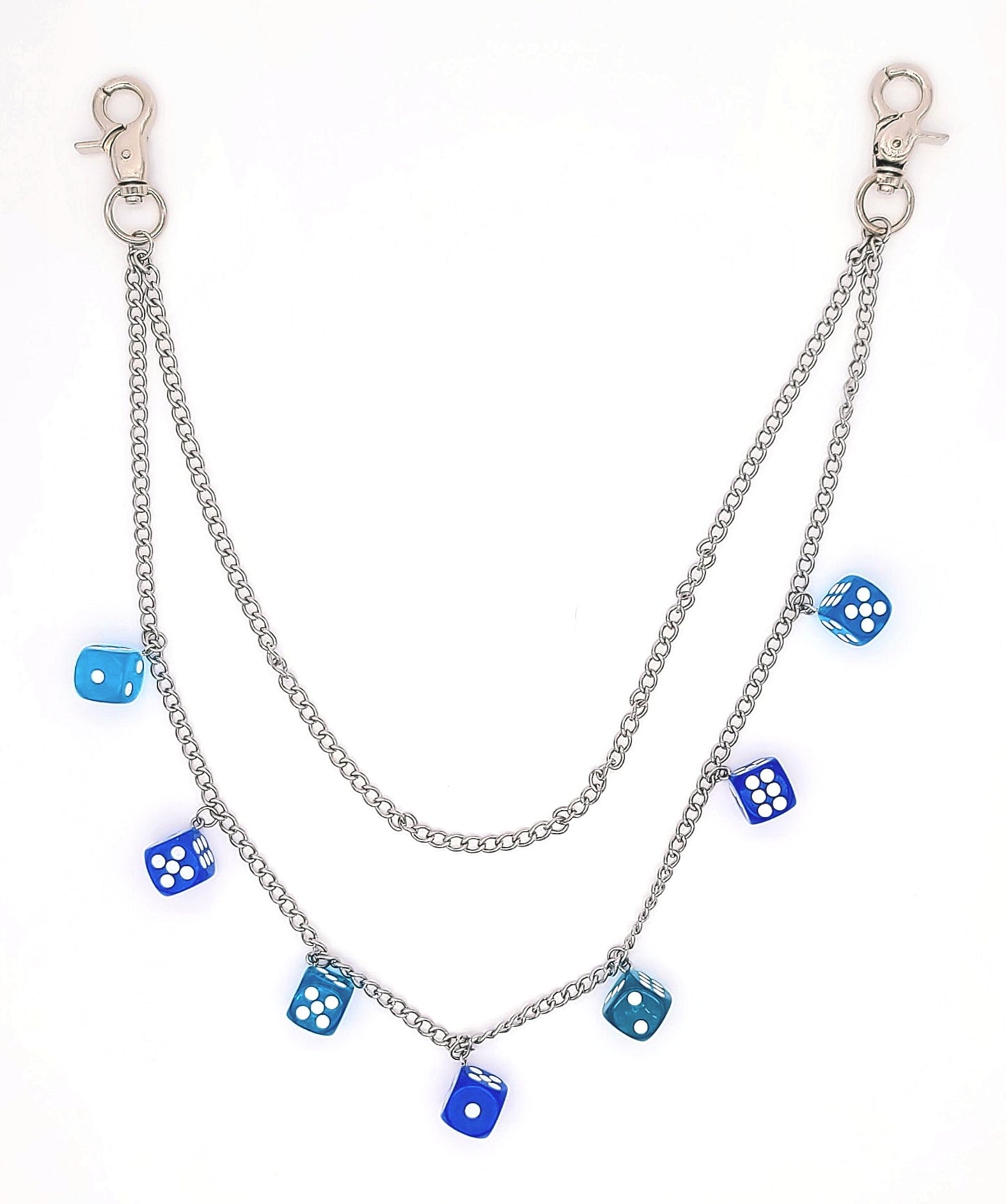 Bolt n' Roll 2 Tier Dice Wallet Chain Stainless Steel