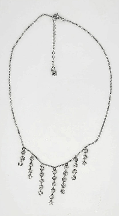 Cascade Starcoin Stainless Steel Necklace