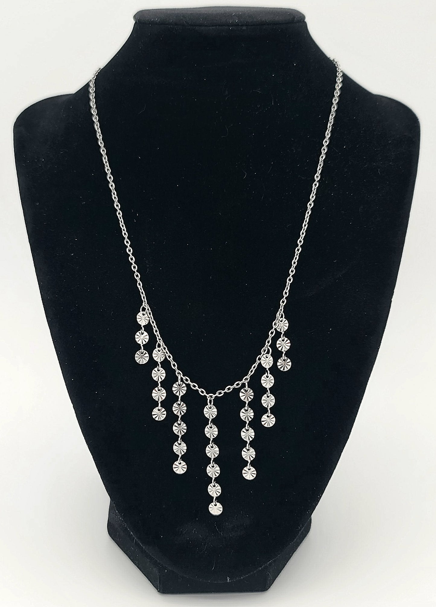 Cascade Starcoin Stainless Steel Necklace