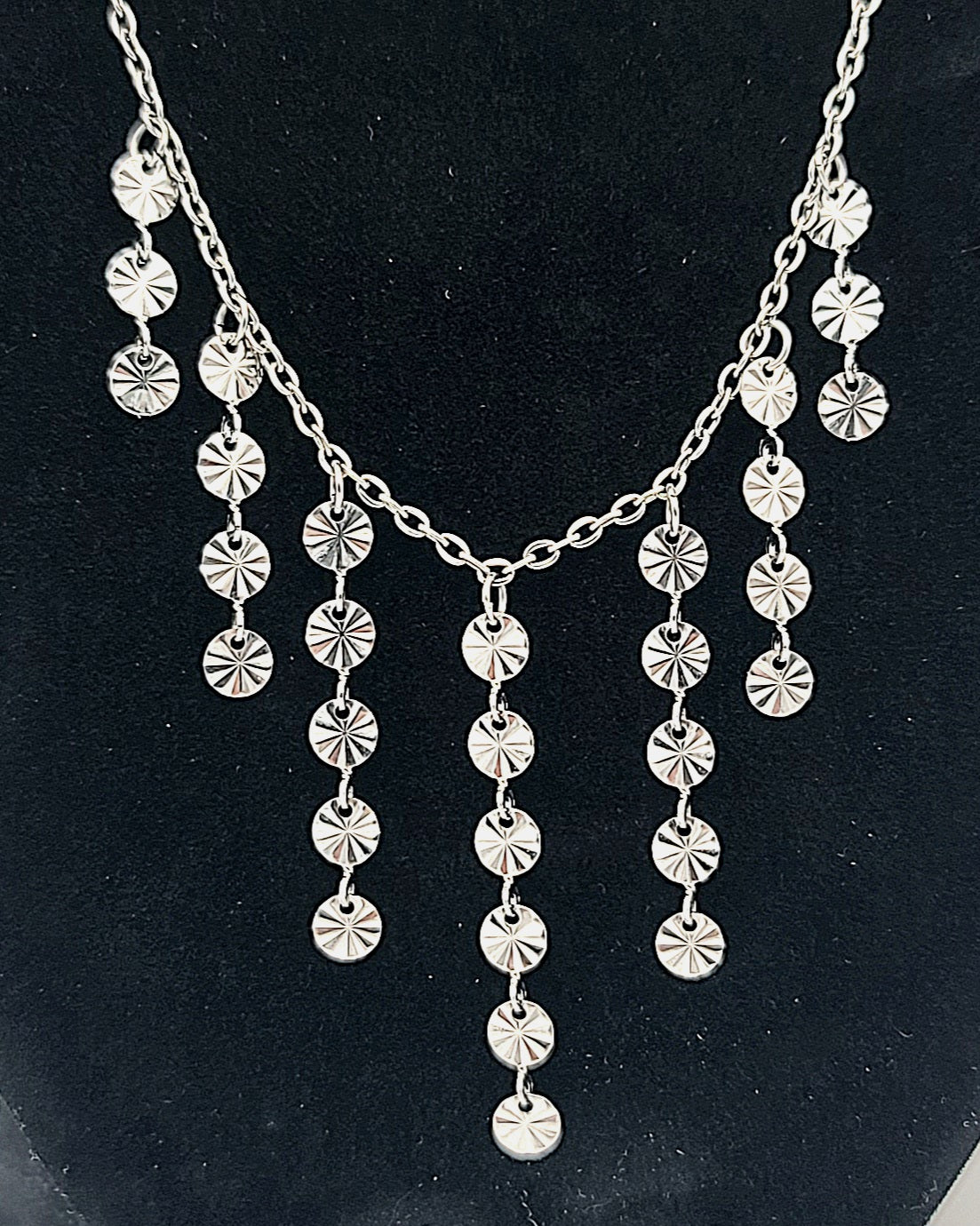 Cascade Starcoin Stainless Steel Necklace