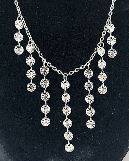 Cascade Starcoin Stainless Steel Necklace