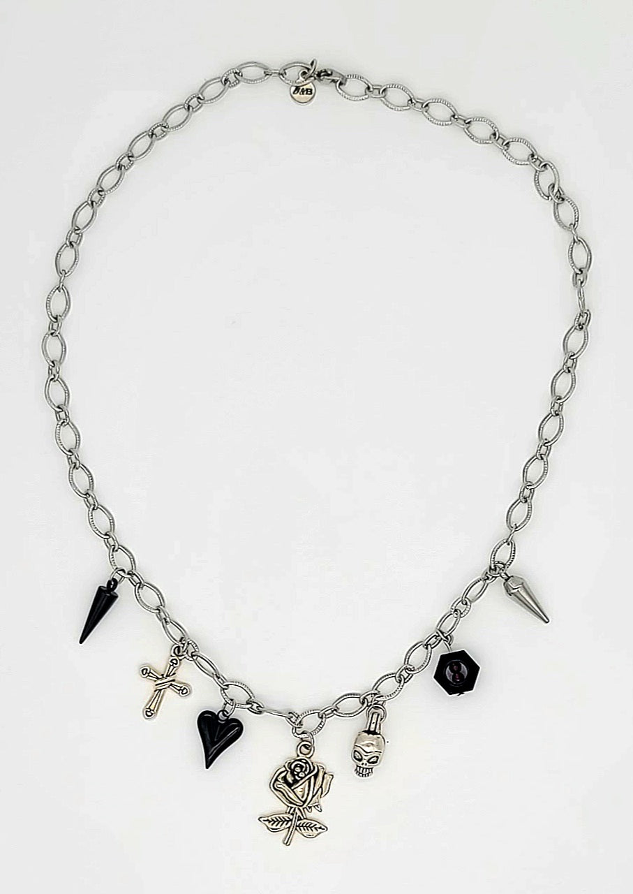 The Hexed Rose Gothic Necklace Style 1