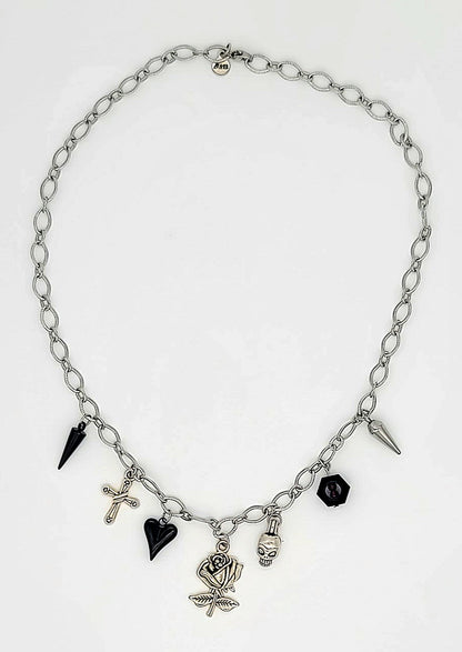 The Hexed Rose Gothic Necklace Style 1