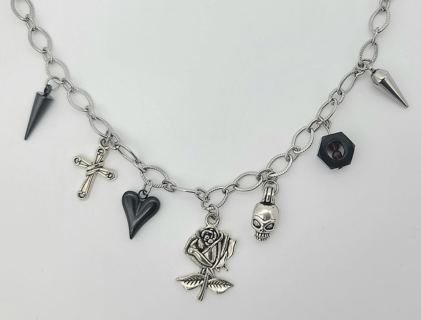 The Hexed Rose Gothic Necklace Style 1
