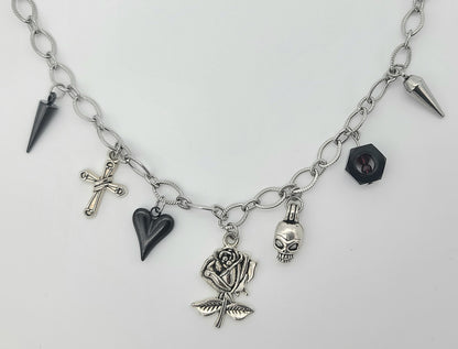 The Hexed Rose Gothic Necklace Style 1