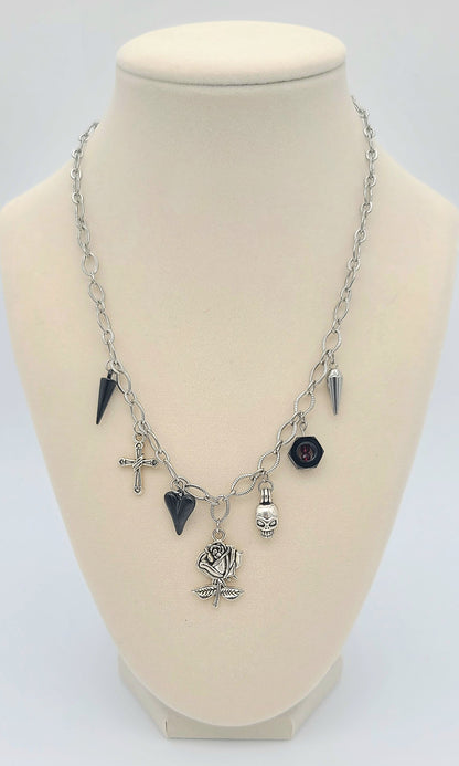The Hexed Rose Gothic Necklace Style 1