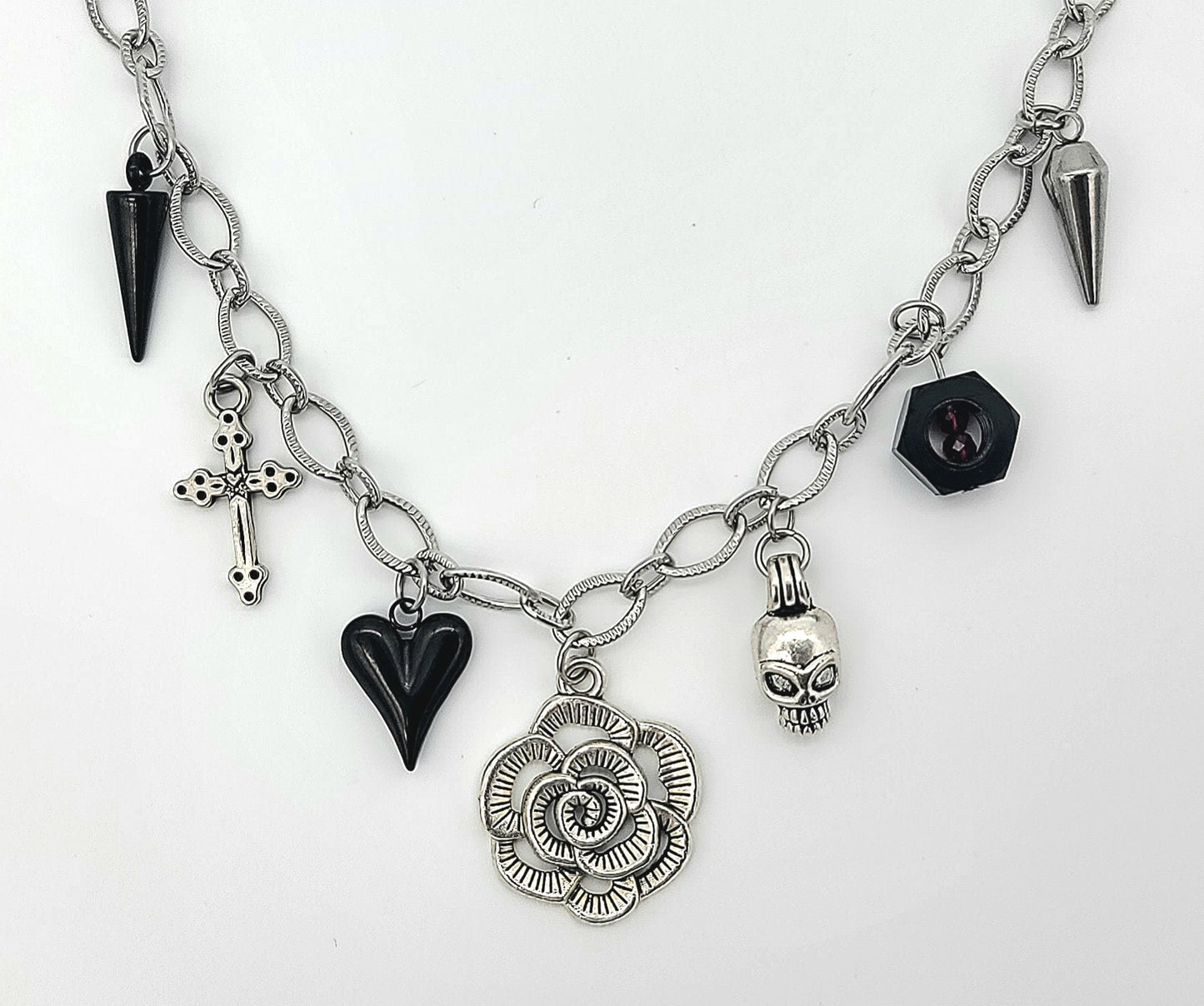 The Hexed Rose Gothic Necklace Style 2