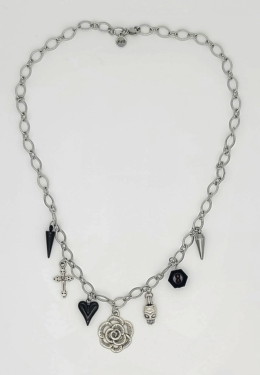 The Hexed Rose Gothic Necklace Style 2