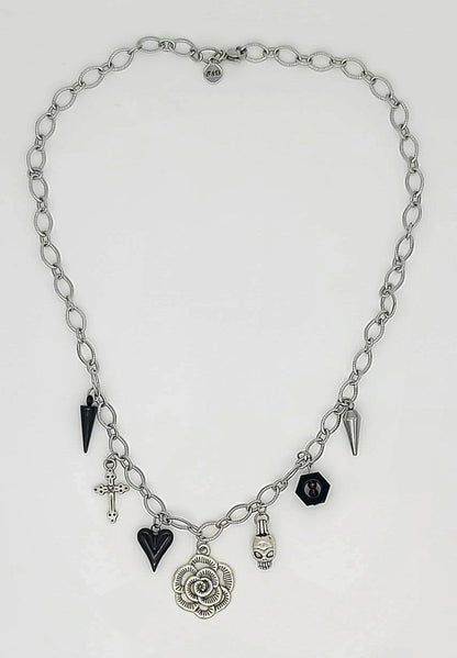 The Hexed Rose Gothic Necklace Style 2