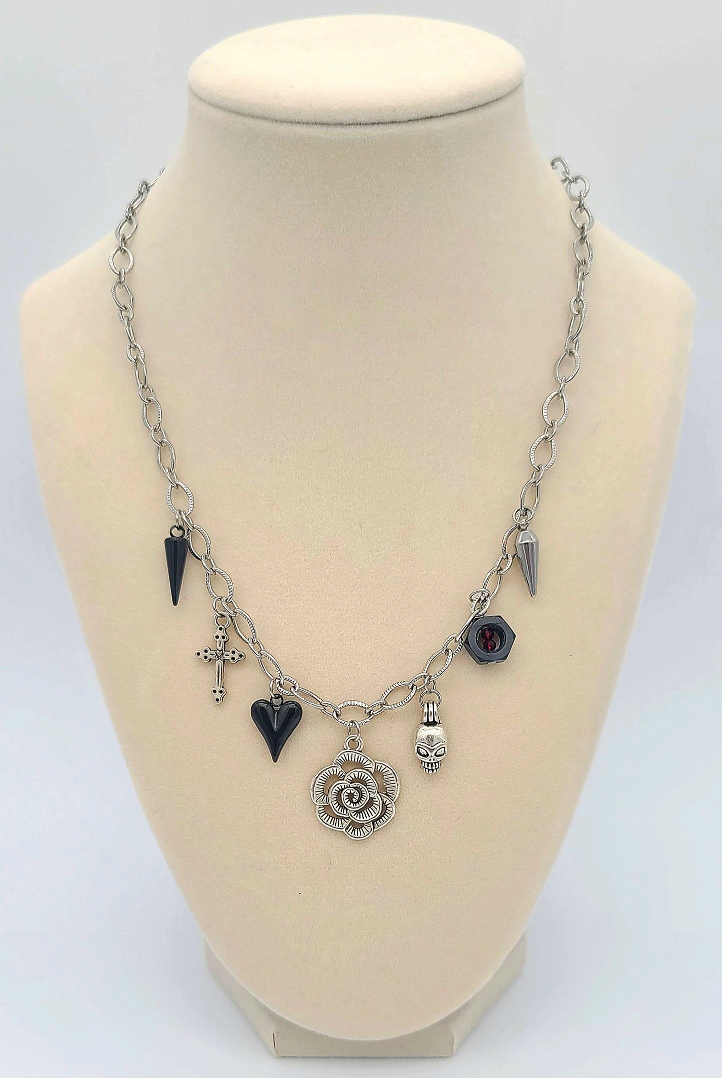 The Hexed Rose Gothic Necklace Style 2