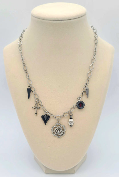 The Hexed Rose Gothic Necklace Style 2
