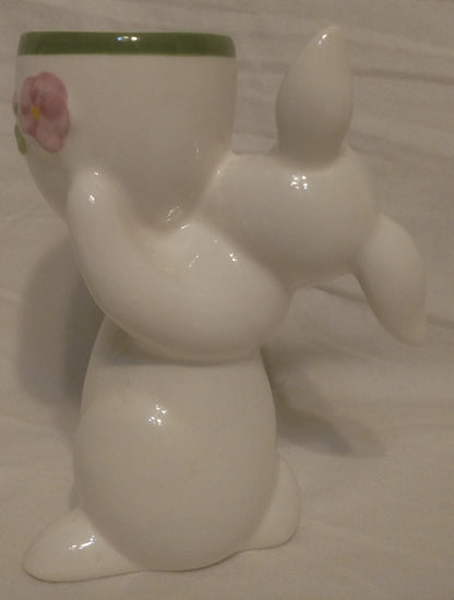 Vintage Avon Ceramic Bunny Rabbit Candle Holder, Easter Spring Décor