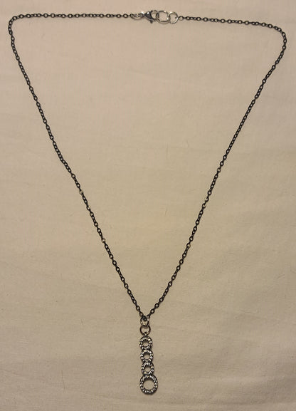 Four Circle Pendant Stainless Steel Handmade Necklace