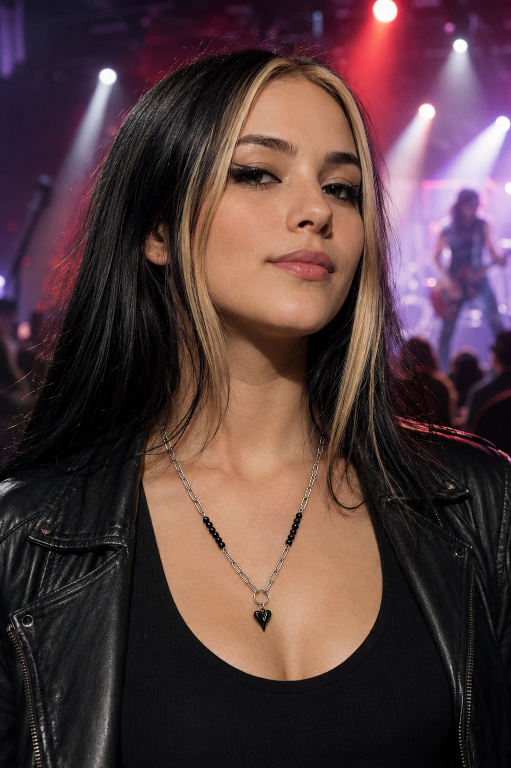 Black Heart of Steel Necklace