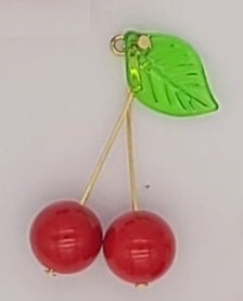 Cherry Pop Gold Stainless Charm
