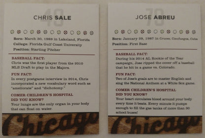 2015 Chicago White Sox Kids Club Cards Set, New in Original Sealed Wrap!!!