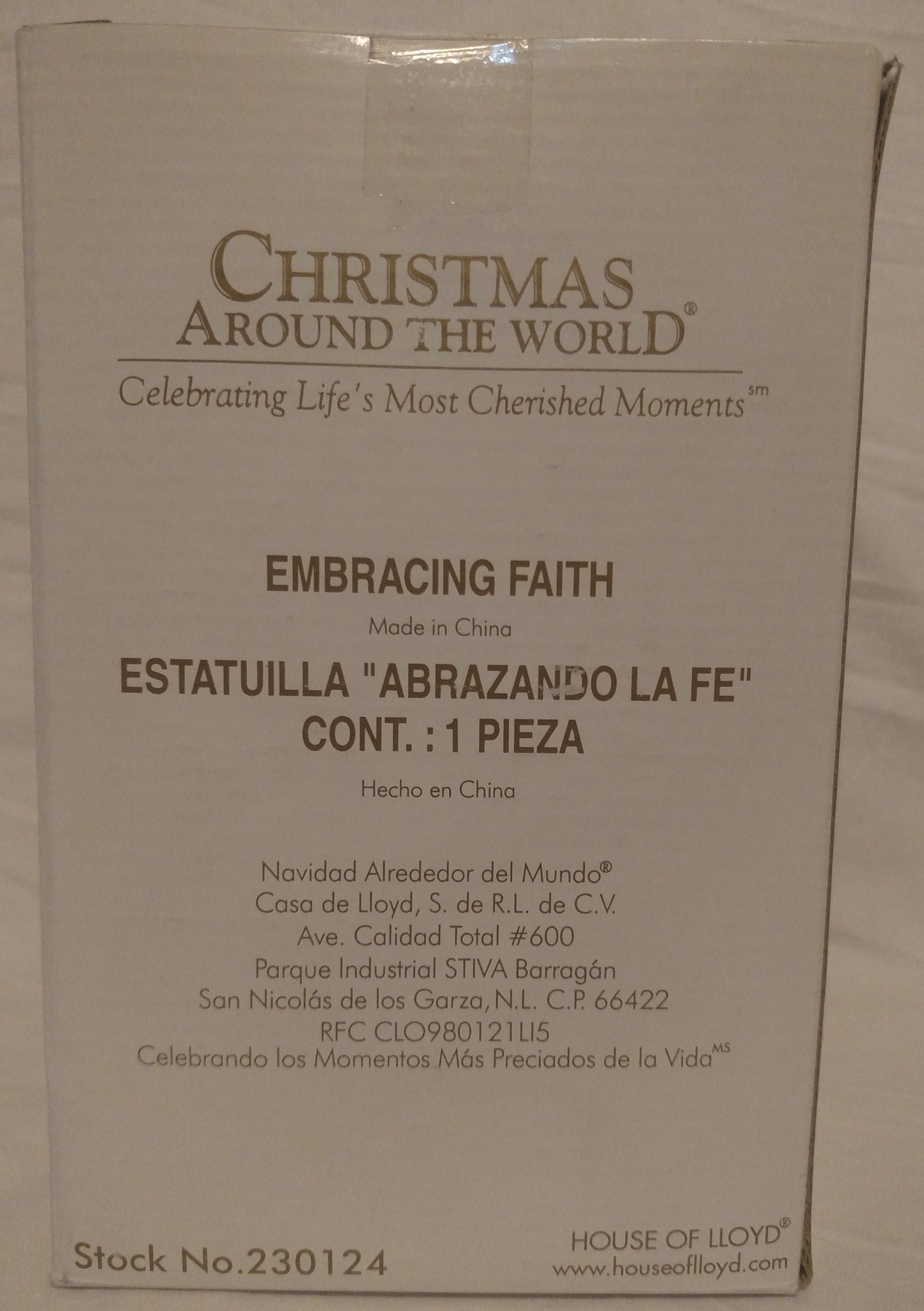 House of Lloyd Christmas Around the World Embracing Faith Angel Serena Figurine