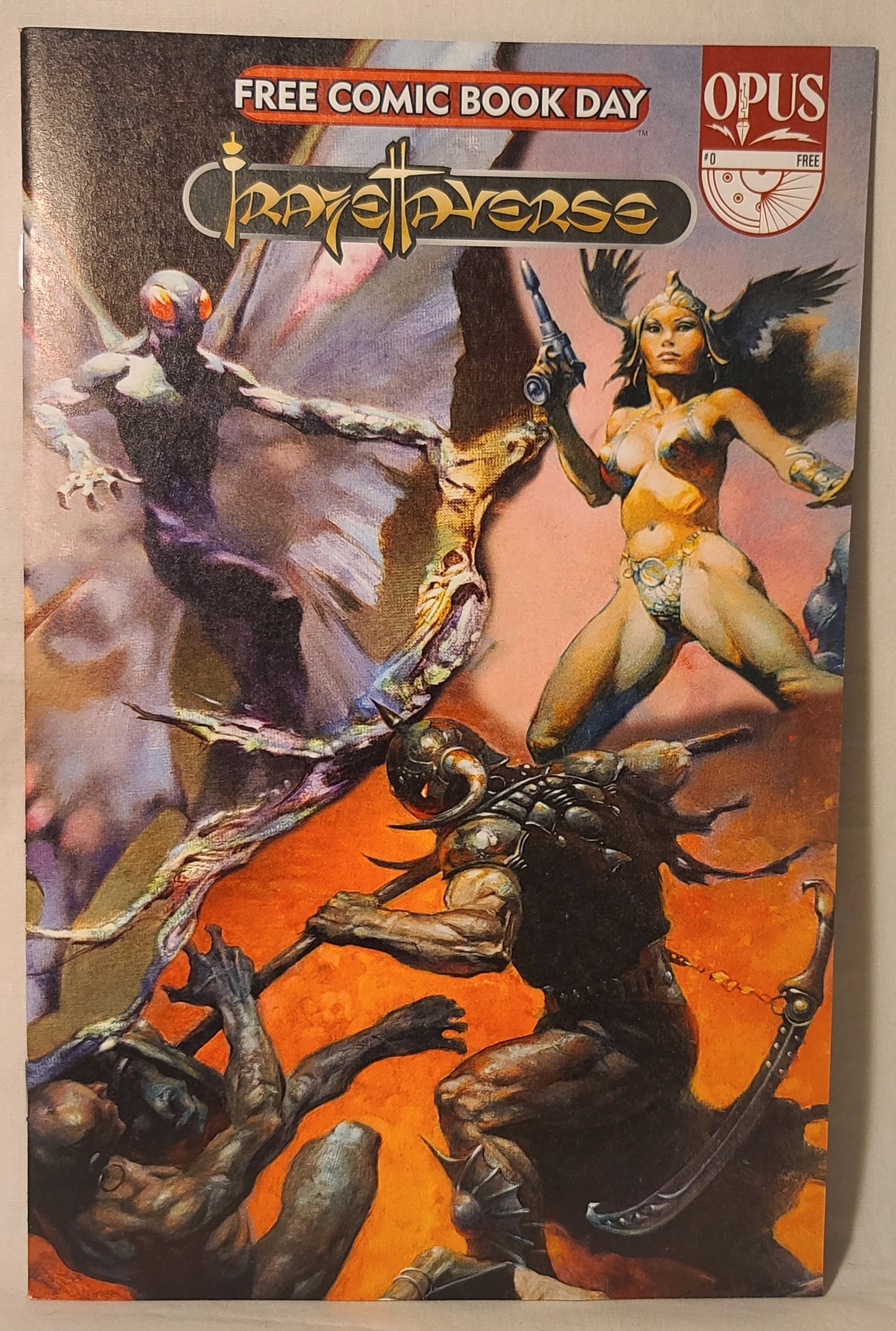 Frazettaverse #0 Free Comic Book Day Opus Comics, Frank Frazetta, Unstamped