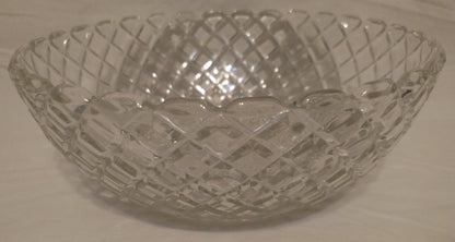 8 Inch Molded Diamond Glass Bowl
