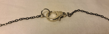 Handcuff Jewelry Set, Rhodium-Plated & Stainless Steel Necklace & Earrings