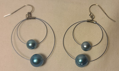 Honora Blue Cultured Pearl Necklace & Earrings Set