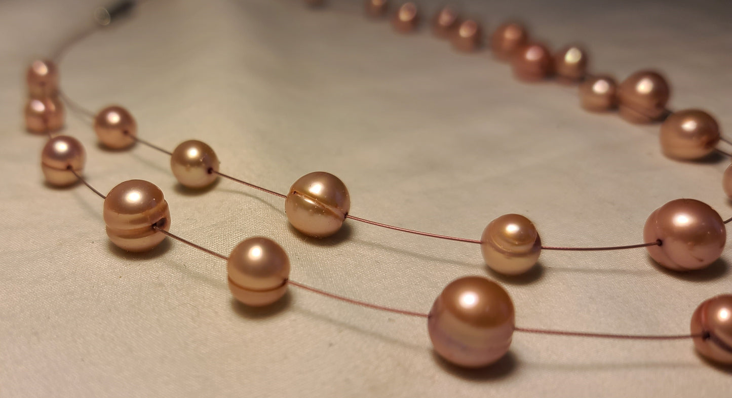 Honora Pink Pearl Necklace & Earrings Set