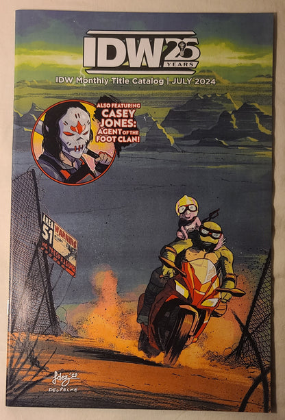 IDW July 2024 25th Anniversary Monthly Title Catalog Teenage Mutant Ninja Turtle