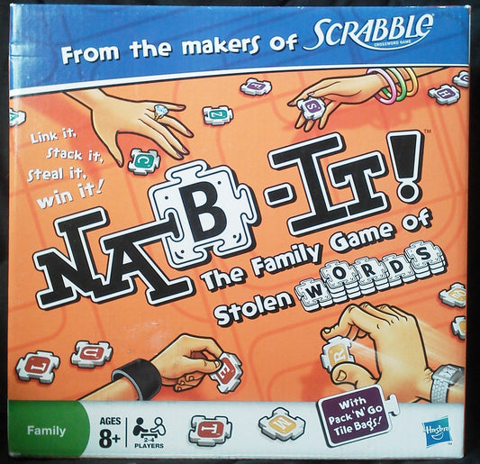 Nab-It, The Family Game of Stolen Words, New by Hasbro!!!