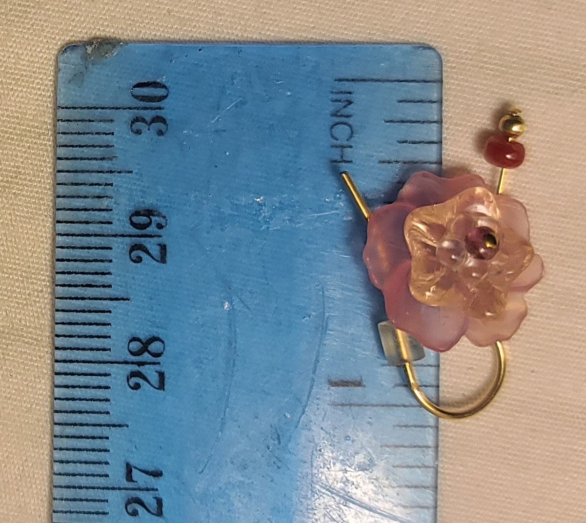 Cute Pink Layered Flower Earrings – Boutique Style Drop Earrings