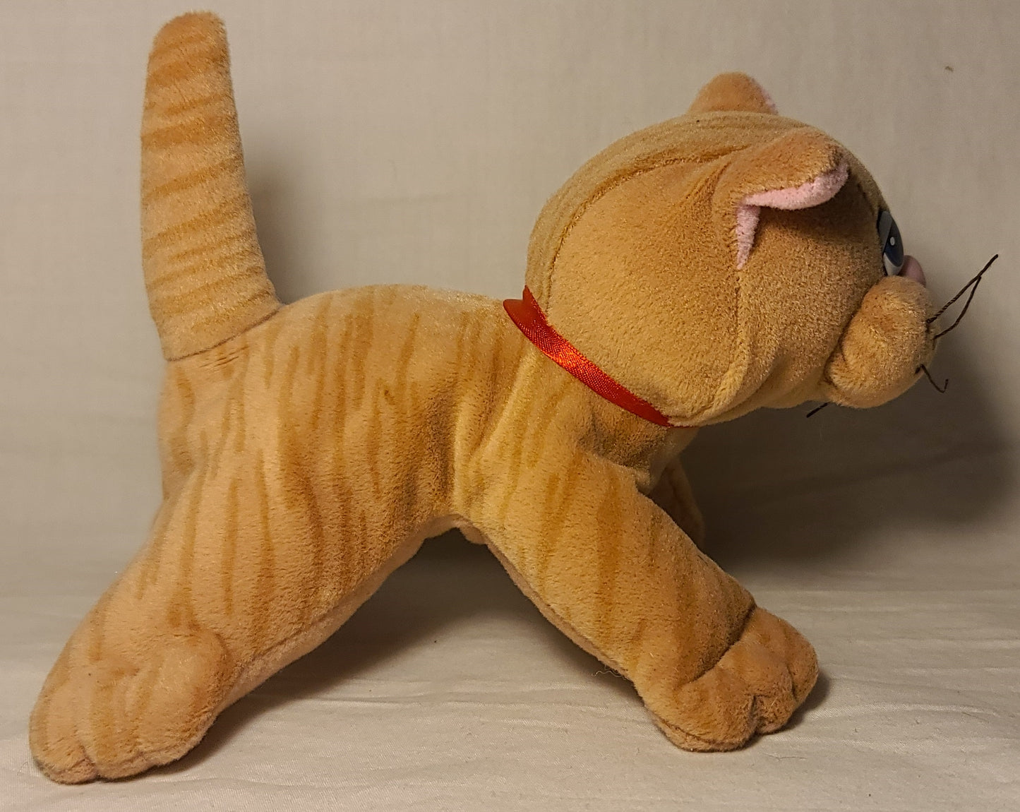 Vintage 1980s Tonka Pound Puppies Pur-r-ries – Blue-Eyed Orange Tabby Kitten Plush