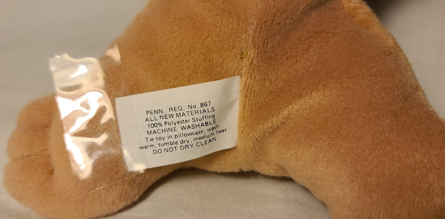 Vintage 1980s Tonka Pound Puppies Pur-r-ries – Blue-Eyed Orange Tabby Kitten Plush
