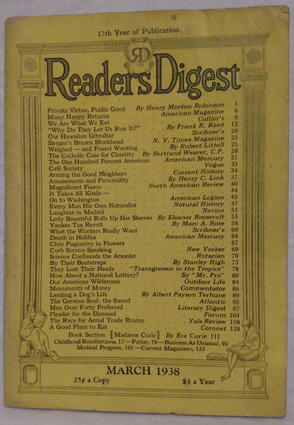 March 1938 Reader's Digest