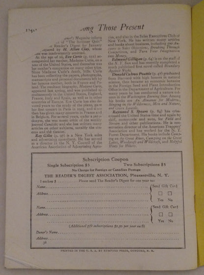 March 1938 Reader's Digest