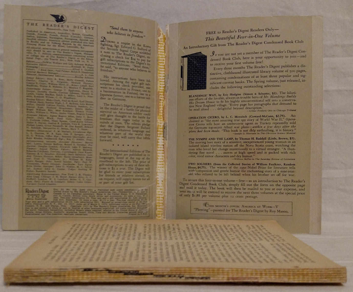 April 1951 Reader's Digest!!!